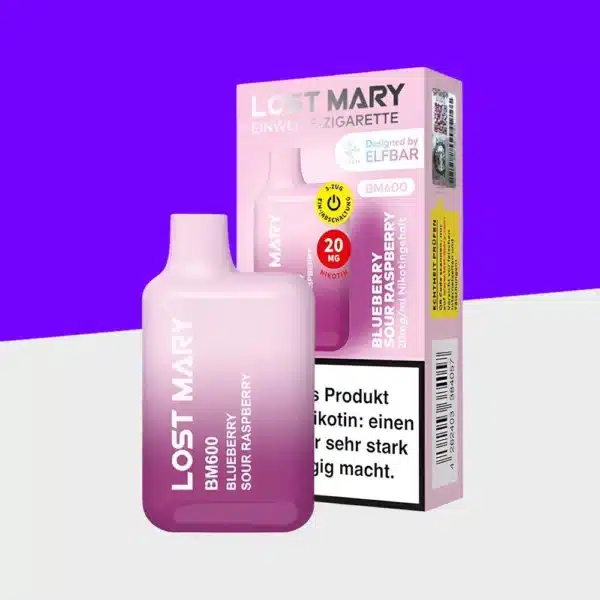 Lost Mary by Elfbar – Blueberry Sour Raspberry – Einweg Vape