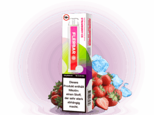 Flerbar – Einweg E-Zigarette – Strawberry Ice – 0mg – Nikotinfrei