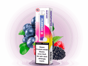 Flerbar – Einweg E-Zigarette – Blueberry Razz – 0mg – Nikotinfrei